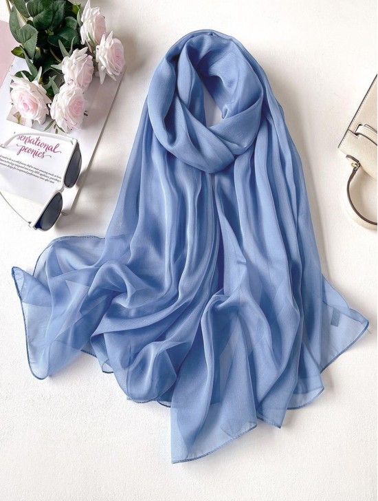 Solid Colour Chiffon Fashion Scarf Solid Colour Chiffon Fashion Scarf